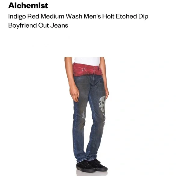 Alchemist Holt Etched Dip Dyed Jeans × 129